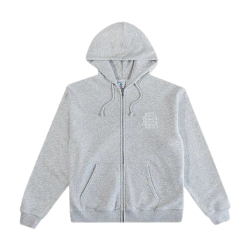 Eric E® Basic Zip Up Grey Hoodie